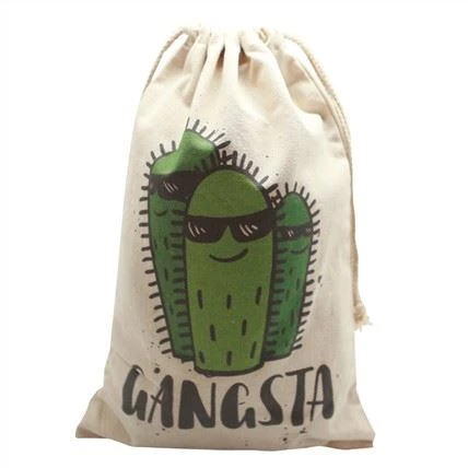 Bag Tote Drawstring Cotwm Nice